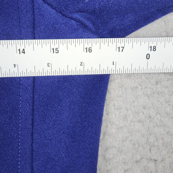 THEORY Coat Womens Size P US Size 0 Blue Shawl Collar Button Up 100% Virgin Wool - Picture 3 of 16